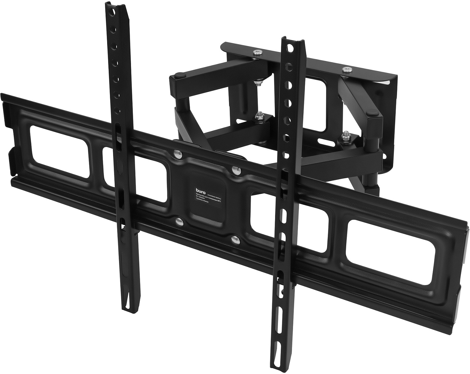 Кронштейн для телевизора Buro MF3 черный 32"-70" макс.40кг настенный поворотно-выдвижной и наклонный