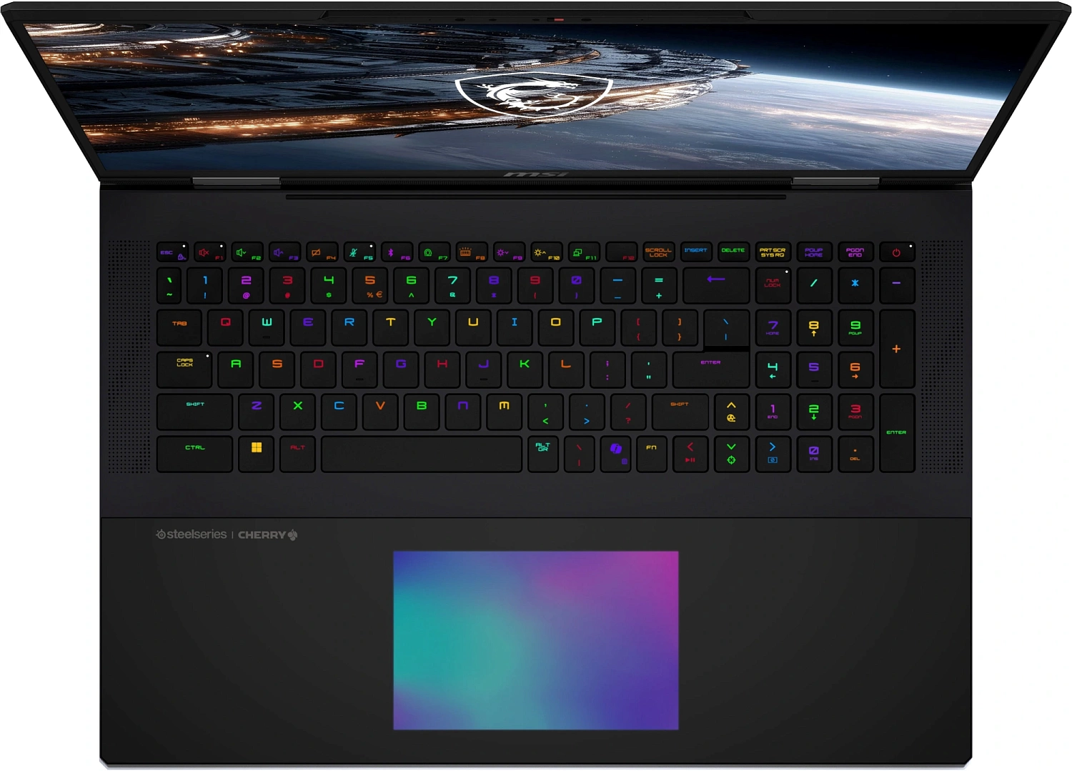 Ноутбук MSI Titan 18 HX A2WJ-1049RU Core Ultra 9 290HX Plus 64Gb SSD2Tb NVIDIA GeForce RTX5090 24Gb 18" IPS UHD+ (3840x2400) Windows 11 black WiFi BT Cam (9S7-182411-1049)