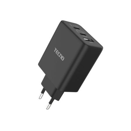 TCW-E60T Black, TECNO Charger TCW-E60T-65W