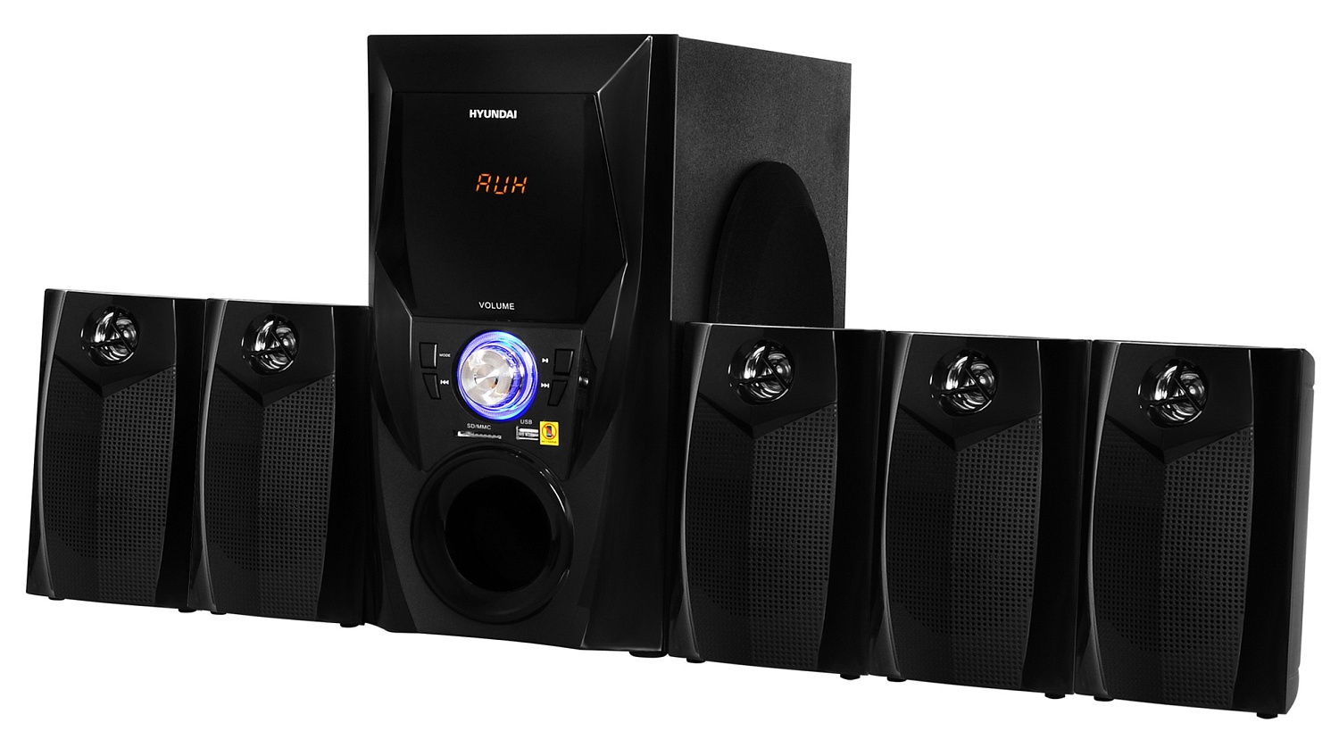 Микросистема Hyundai H-HA540 черный 150Вт FM USB BT SD/MMC/MS