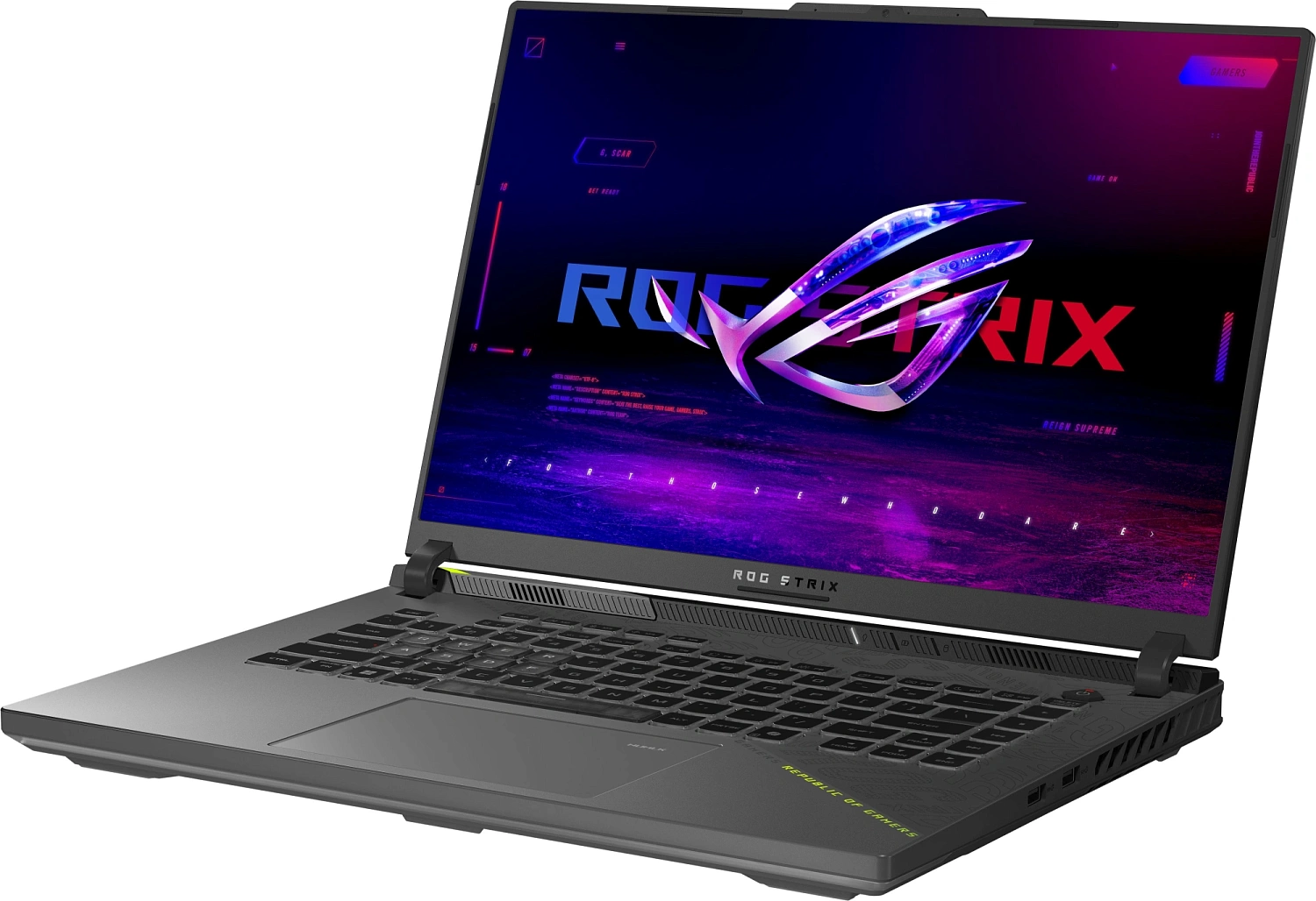 Ноутбук Asus ROG Strix G16 G614PP-TS206 Ryzen 9 8940HX 32Gb SSD512Gb NVIDIA GeForce RTX 5070 8Gb 16" IPS 2.5K (2560x1600) без ОС green WiFi BT Cam (90NR0L68-M009F0)