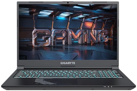 Ноутбук Gigabyte G5 Core i5 13500H 16Gb SSD512Gb NVIDIA GeForce RTX4060 8Gb 15.6" IPS FHD (1920x1080) Free DOS black WiFi BT Cam (KF5-53KZ353SD)