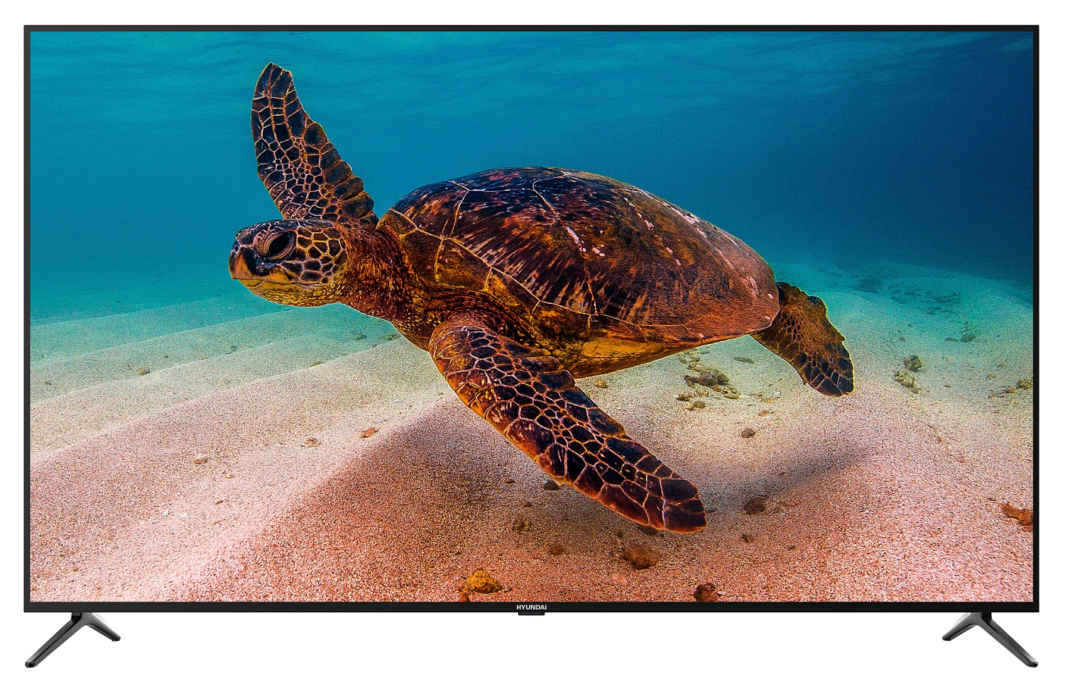 Телевизор LED Hyundai 58" H-LED58FU7003 Яндекс.ТВ черный 4K Ultra HD 60Hz DVB-T DVB-T2 DVB-C DVB-S DVB-S2 USB WiFi Smart TV (RUS)