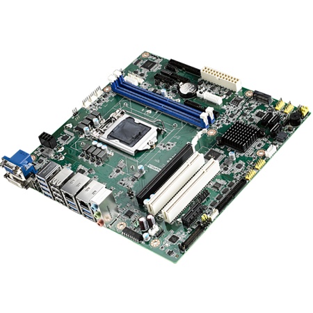 AIMB-506G2-00A1E Advantech mATX, Supports Intel® Core™ i7/i5/i3 (8th 9th Gen), LGA1151 uATX with VGA/DP/DVI-D/eDP(LVDS), 2xDDR4 2666MHz, 14 COM, 8 USB3.0, 12 USB 2.0, Dual Lan, (требуется установка батарейки CR2032)