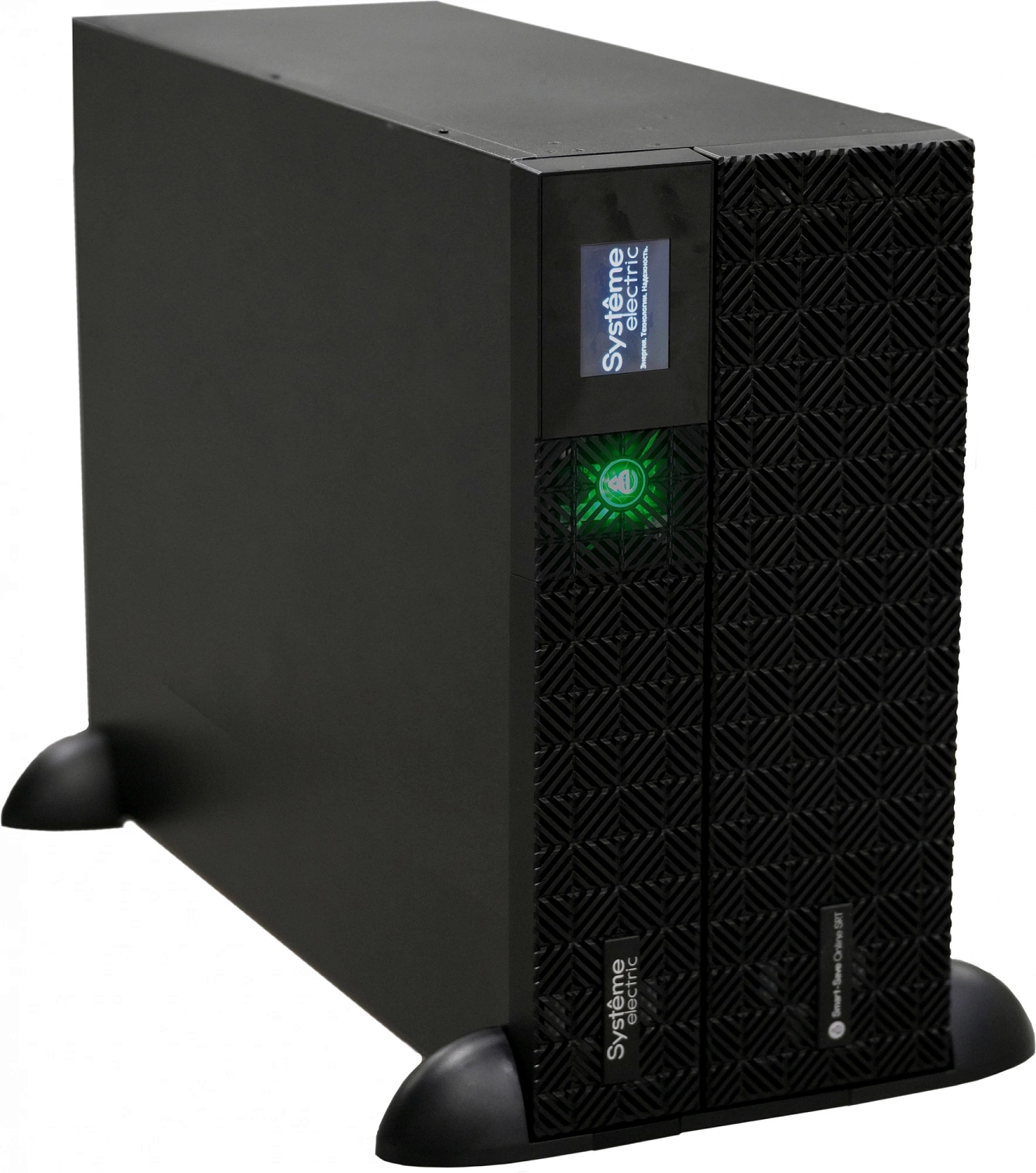 Источник бесперебойного питания Systeme Electric Smart-Save Online SRT, 5000VA/5000W, On-Line, Extended-run, Rack 2U+3U(Tower convertible), LCD,  6xC13, 4xC19, SNMP Intelligent Slot, USB, RS-232, Pre-Inst. Web/SNMP