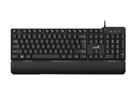 Клавиатура проводная Genius KB-100XP, черная (Black), USB, RU