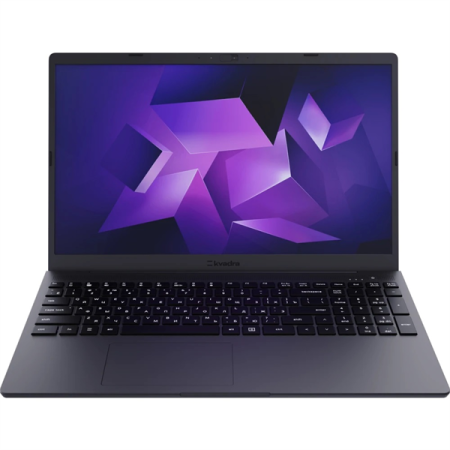 Ноутбук KVADRA NAU LE15T  Rev. 1.1 Core i3-1215U 1.2GHz,15,6" FHD (1920x1080) IPS,8Gb DDR4-3200(1), 512Gb SSD,55Wh,1.8kg,1YW,FHD Webcam,WiFi/BT, noOS, Графит, МПТ