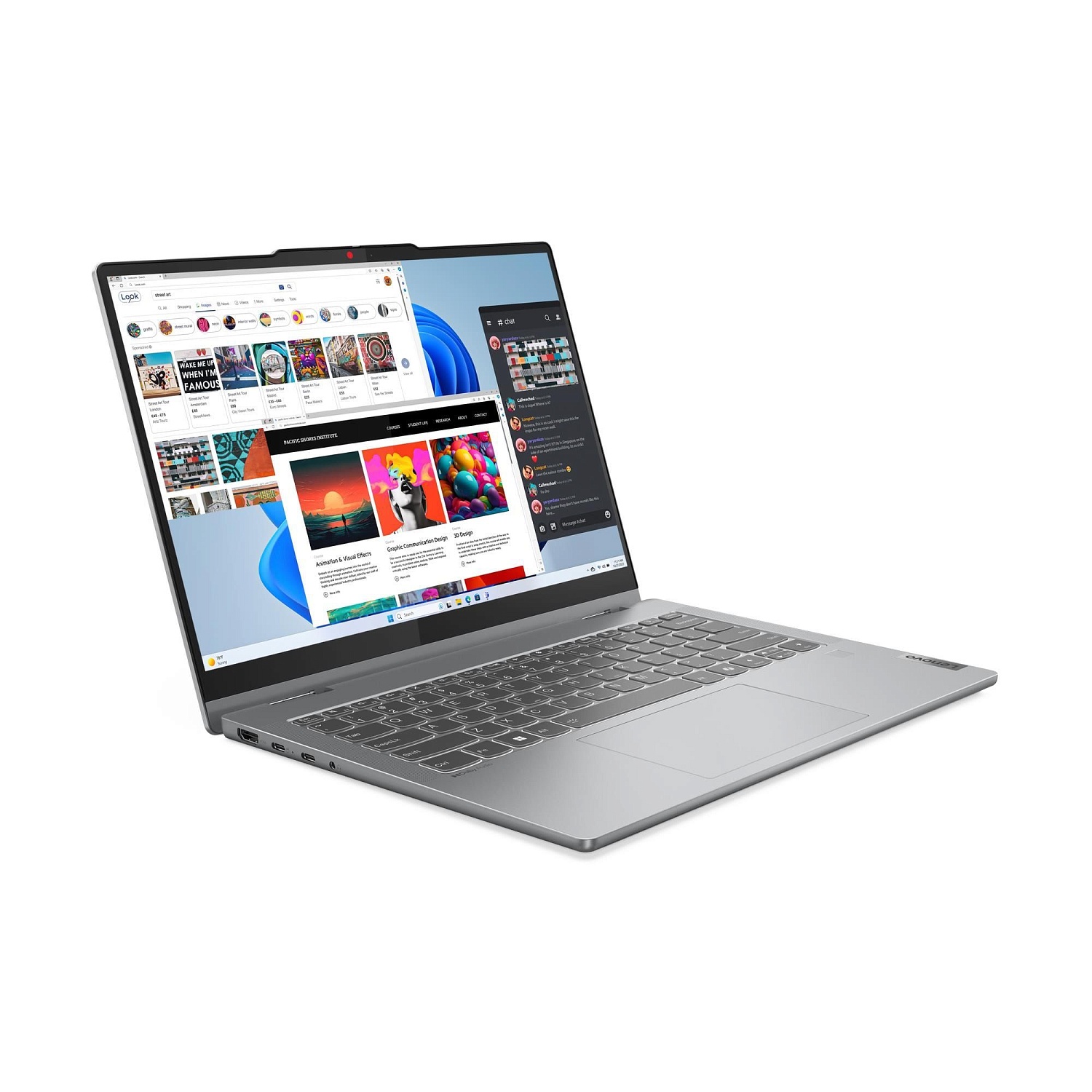 Ноутбук Lenovo IdeaPad 5 14IRH9 Core i5 13420H 16Gb SSD1Tb Intel UHD Graphics 14" OLED Touch WUXGA (1920x1200) без ОС grey WiFi BT Cam (83KX0082RK)