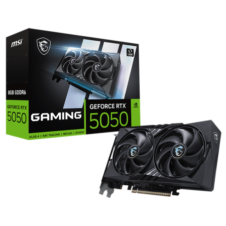 Видеокарта MSI RTX5050 GAMING 8GB GDDR6 128bit 3xDP HDMI 2FAN RTL