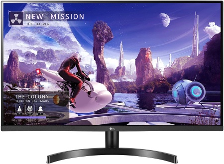 Монитор LG 27" 27QN600-B черный IPS LED 5ms 16:9 HDMI матовая 1000:1 350cd 178гр/178гр 2560x1440 75Hz DP 2K