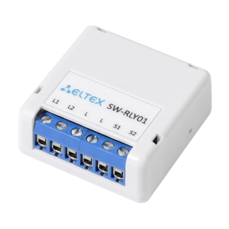 Умное двухканальное Wi-Fi реле без нулевой линии ELTEX  реле SW-RLY01