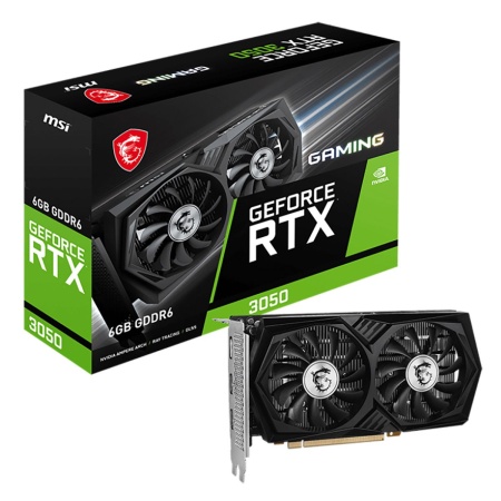 Видеокарта MSI RTX3050 GAMING 6GB GDDR6 96bit DP 2xHDMI 2FAN RTL