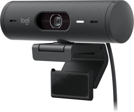 Камера Web Logitech Brio-500 черный 4Mpix (1920x1080) USB Type-C с микрофоном для ноутбука (960-001412)