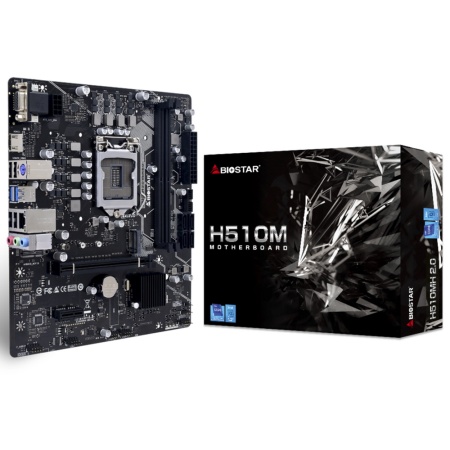 H510MH 2.0, Socket 1200, Intel®H510, 2xDDR4-3200, D-SUB+HDMI, 1xPCI-Ex16, 1xPCI-Ex1, 4xSATA3, 1xM.2, 8 Ch Audio, GLan, (4+2)xUSB2.0, (2+2)xUSB3.2, 1xPS/2, mATX, RTL {20}