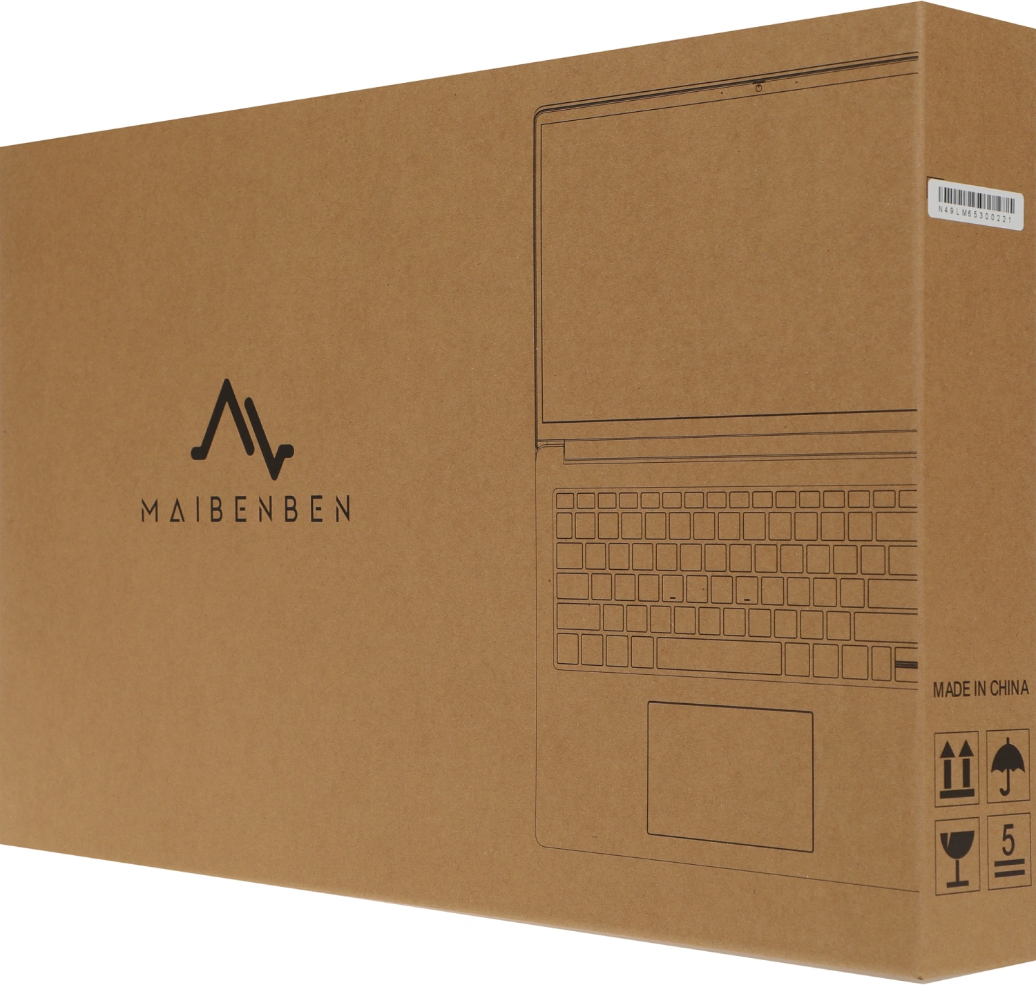 Ноутбук Maibenben M653 Ryzen 3 5400U 8Gb SSD512Gb AMD Radeon 16" IPS FHD+ (1920x1200) Windows 11 Home grey WiFi BT Cam 4000mAh (M6531SB0HSRE0)