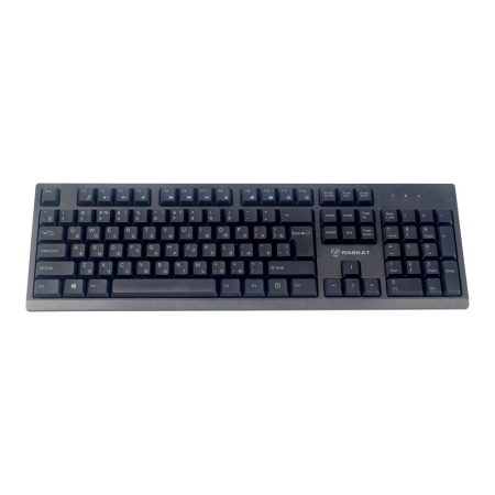 Комплект проводной Raskat KB2510 [ACD-KB2510-RBB] Клавиатура KB251 черная, 104 клавиши влаги, USB кабель 1.3 м, Мышь KM803 черная, оптическая, 1200dpi, 3 кнопки, USB кабель 1.3м, brown box {20} (783333) Bad Pack bp