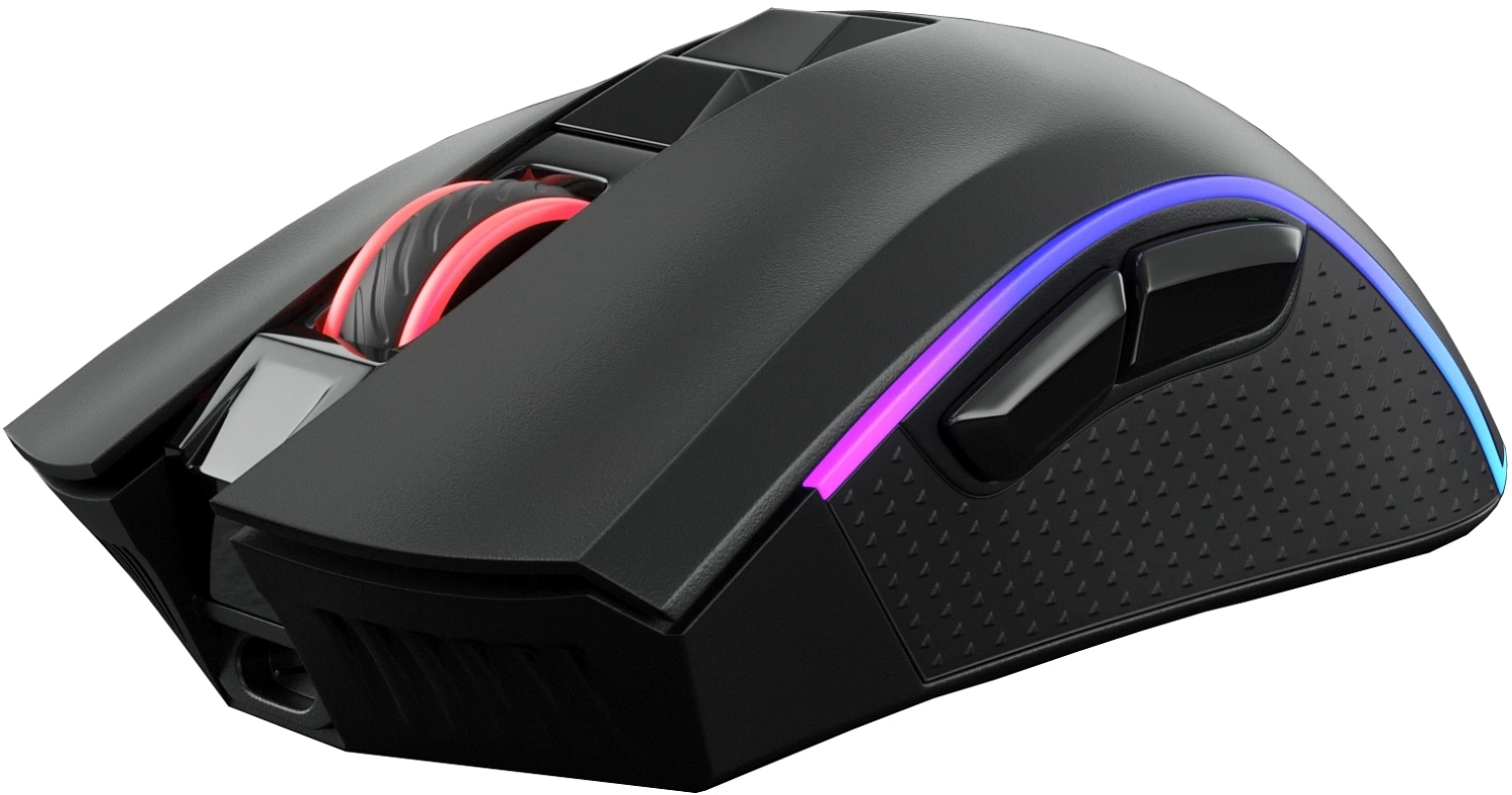 Мышь GMNG GG-MS400WO черный оптическая (10000dpi) беспроводная USB (7but) Мышь GMNG GG-MS400WO черный оптическая (10000dpi) беспроводная USB (7but)