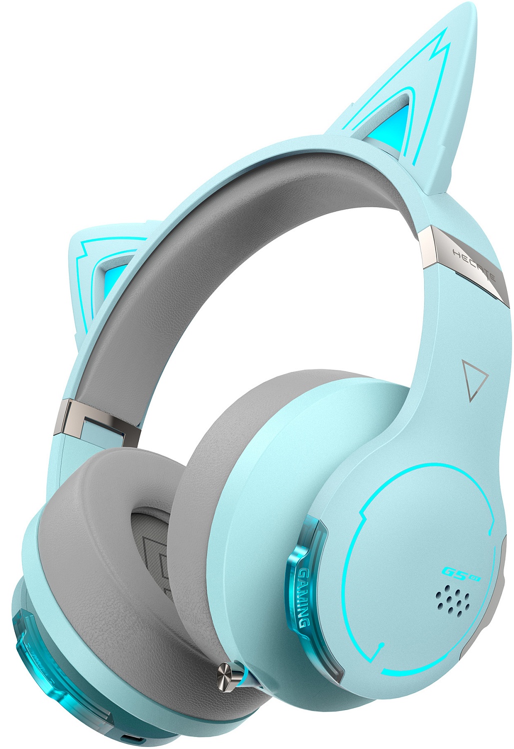 Наушники с микрофоном Edifier G5BT Cat голубое небо/серый мониторные BT оголовье