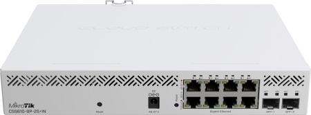 Коммутатор MikroTik CSS610-8P-2S+IN 8G 2SFP+ 8PoE 8PPoE 140W управляемый