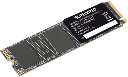 Накопитель SSD SunWind PCIe 3.0 x4 2TB SWSSD002TN3 NV3 M.2 2280