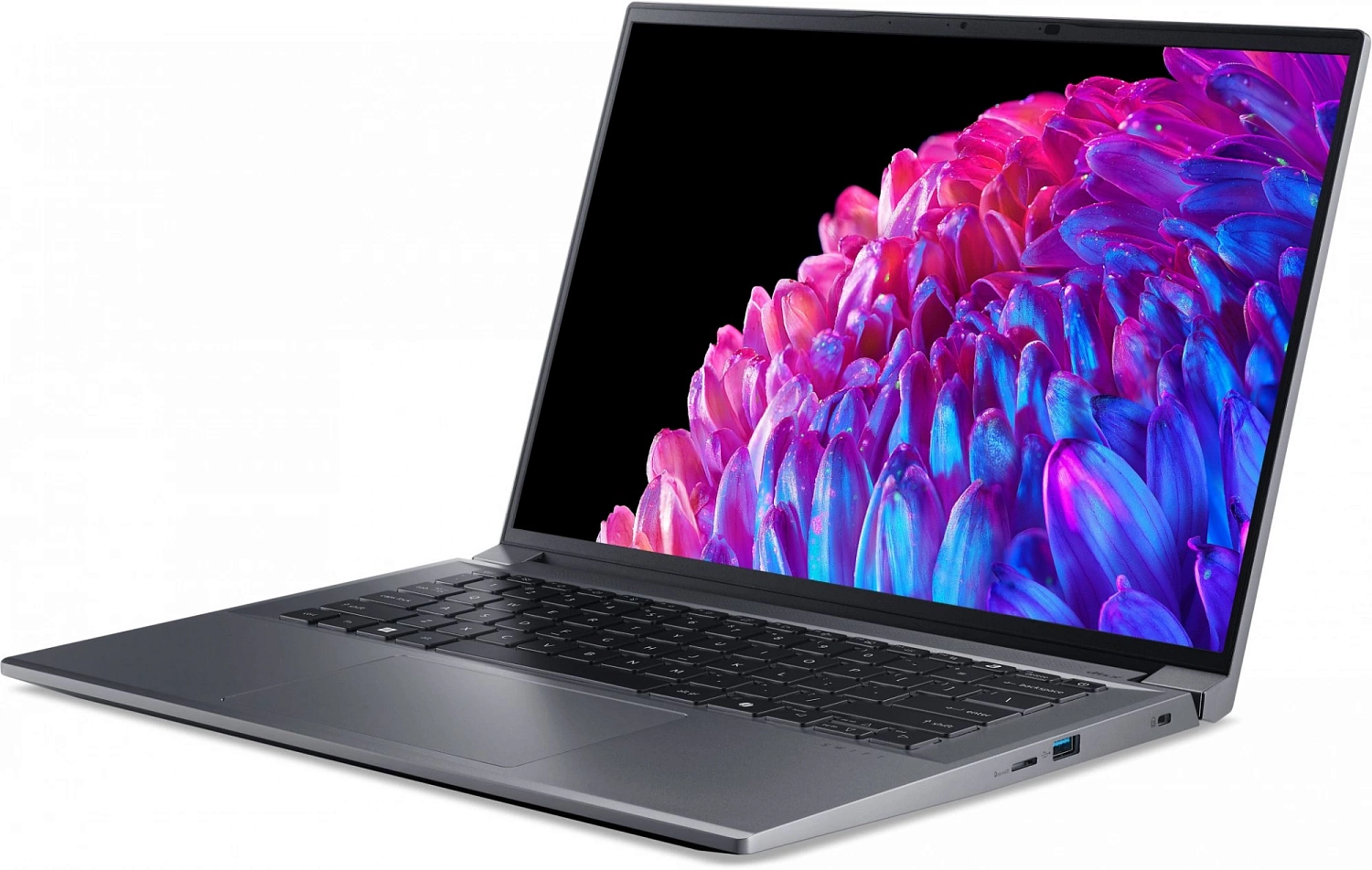 Ноутбук Acer Swift X 14 SFX14-72G-76LG Core Ultra 7 155H 16Gb SSD1Tb NVIDIA GeForce RTX4060 8Gb 14.5" OLED WQXGA+ (2880x1800) noOS metall WiFi BT Cam (NX.KR8CD.001)