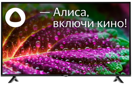 Телевизор LED Starwind 55" SW-LED55UB401 Яндекс.ТВ черный 4K Ultra HD 60Hz DVB-T DVB-T2 DVB-C DVB-C2 DVB-S DVB-S2 WiFi Smart TV (RUS)