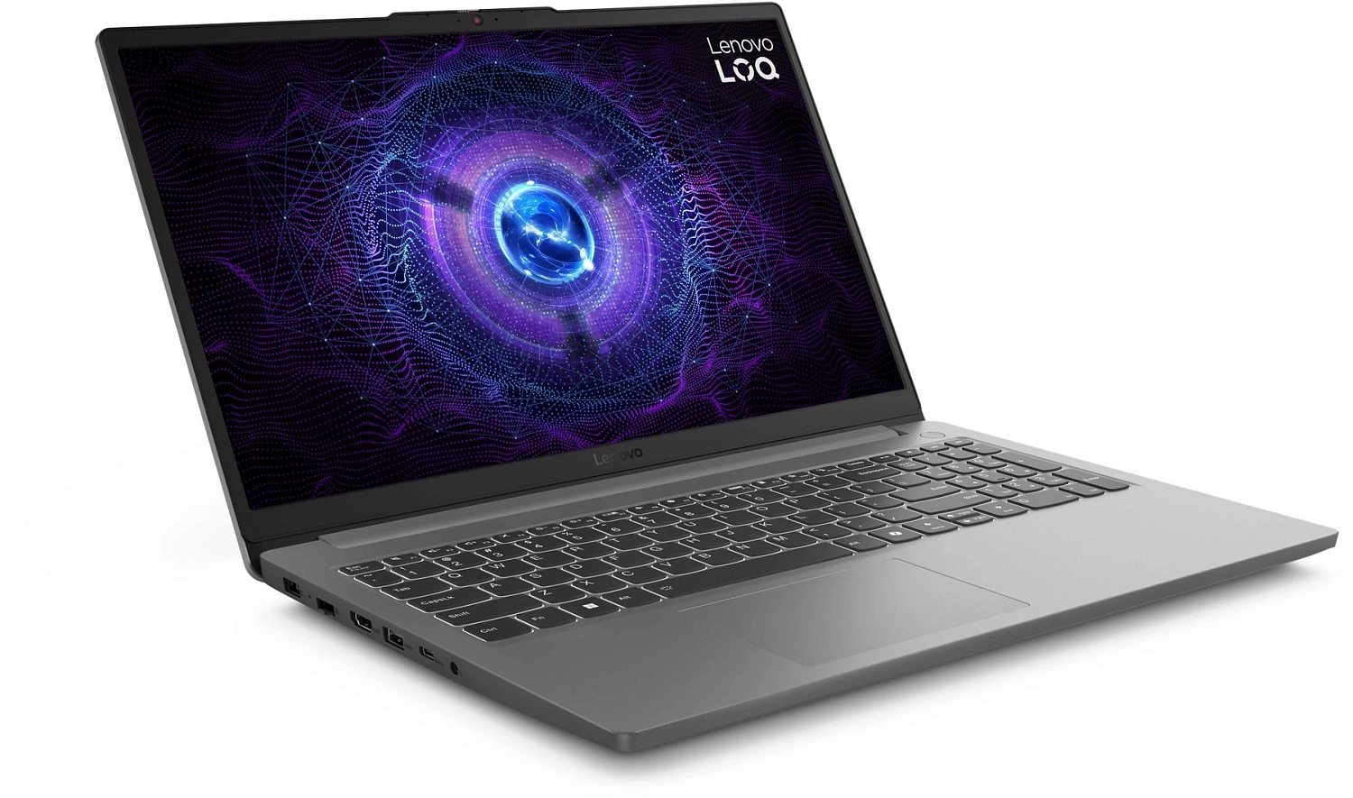 Ноутбук Lenovo LOQ 15IAX9E Core i5 12450HX 16Gb SSD512Gb NVIDIA GeForce RTX 2050 4Gb 15.6" IPS FHD (1920x1080) без ОС grey WiFi BT Cam (83LK005GUE)