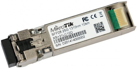 Модуль SFP MikroTik XS+31LC10D A combined 1.25G SFP, 10G SFP+ and 25G SFP28