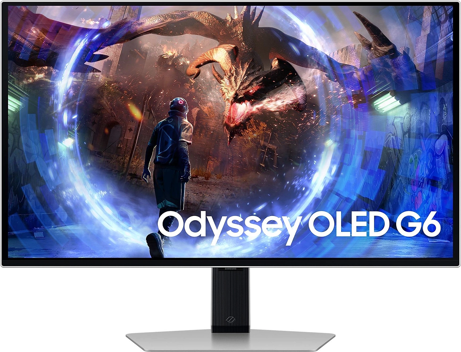 Монитор Samsung 27" Odyssey G5 S27DG600SIXCI черный OLED LED 1ms 16:9 HDMI матовая HAS Piv 250cd 178гр/178гр 2560x1440 360Hz FreeSync Premium Pro DP Quad 2K (1440p) USB 6.9кг