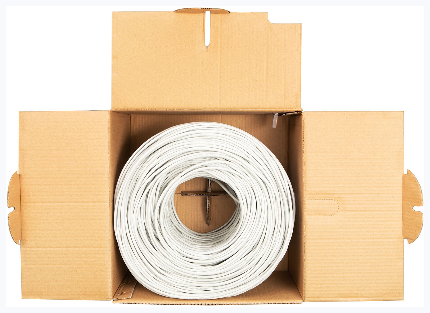 Кабель сетевой Buro UTP 4 пары cat5E solid 0.45мм CCA 305м серый