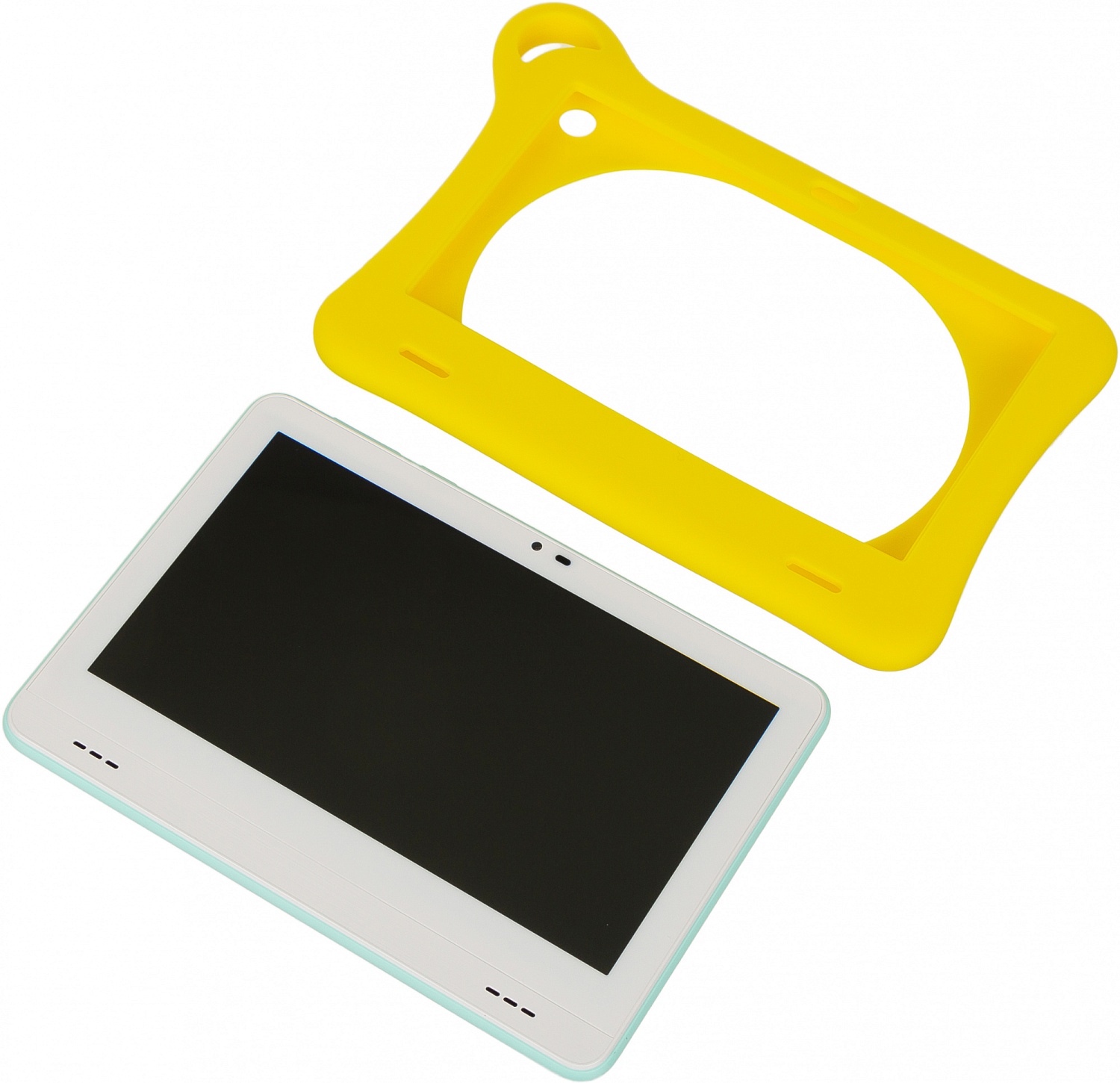 Планшет Alcatel Tkee Mini 2 9317G MT MT8167D (1.3) 4C RAM1Gb ROM32Gb 7" TN 1024x600 Android 10.0 Go мятный/желтый 2Mpix 2Mpix BT WiFi Touch microSD 128Gb minUSB 2580mAh до 400hrs