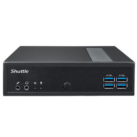 Платформа системного блока с ЦПУ Shuttle DL30N Intel N100 Fanless PC, DDR5 SODIMM Max.16GB, no SSD, no wifi, Support 3x independent display