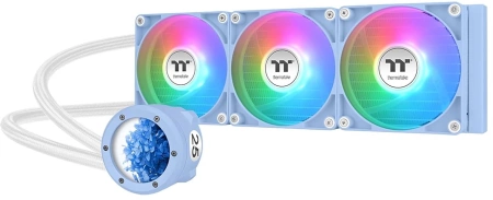 Система водяного охлаждения Thermaltake TH360 V2 Ultra ARGB Soc-AM5/AM4/1151/1200/1700 голубой 4-pin 25.8dB Al+Cu LCD Ret (CL-W420-PL12BU-A)