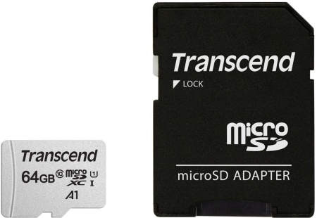 Флеш карта microSDXC Transcend 64GB TS64GUSD300S-A + adapter