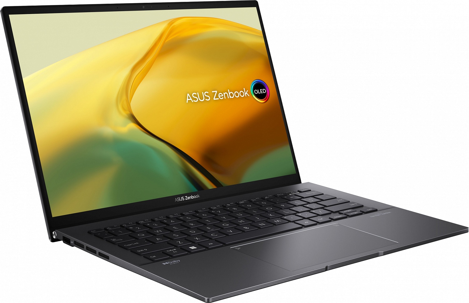 Ноутбук Asus Zenbook 14 UM3402YA-KP660 Ryzen 7 7730U 16Gb SSD1Tb AMD Radeon 14" IPS WQXGA (2560x1600) noOS black WiFi BT Cam Bag (90NB0W95-M014W0)