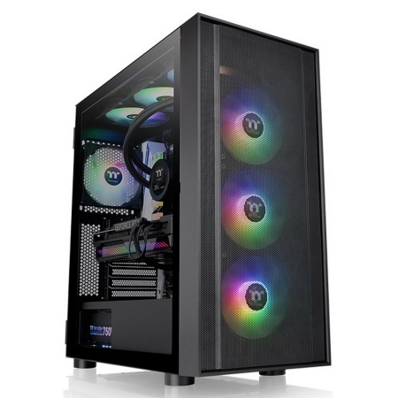 H570 TG ARGB/Black CA-1T9-00M1WN-01 /Win/SPCC/Tempered Glass*1/Mesh Front Panel/120mm ARGB  Lite Fan*3/Brown Box