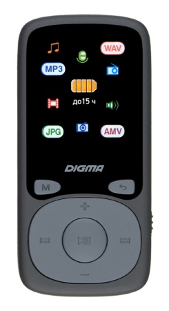 Плеер Hi-Fi Flash Digma B4 8Gb черный/1.8"/FM/microSDHC