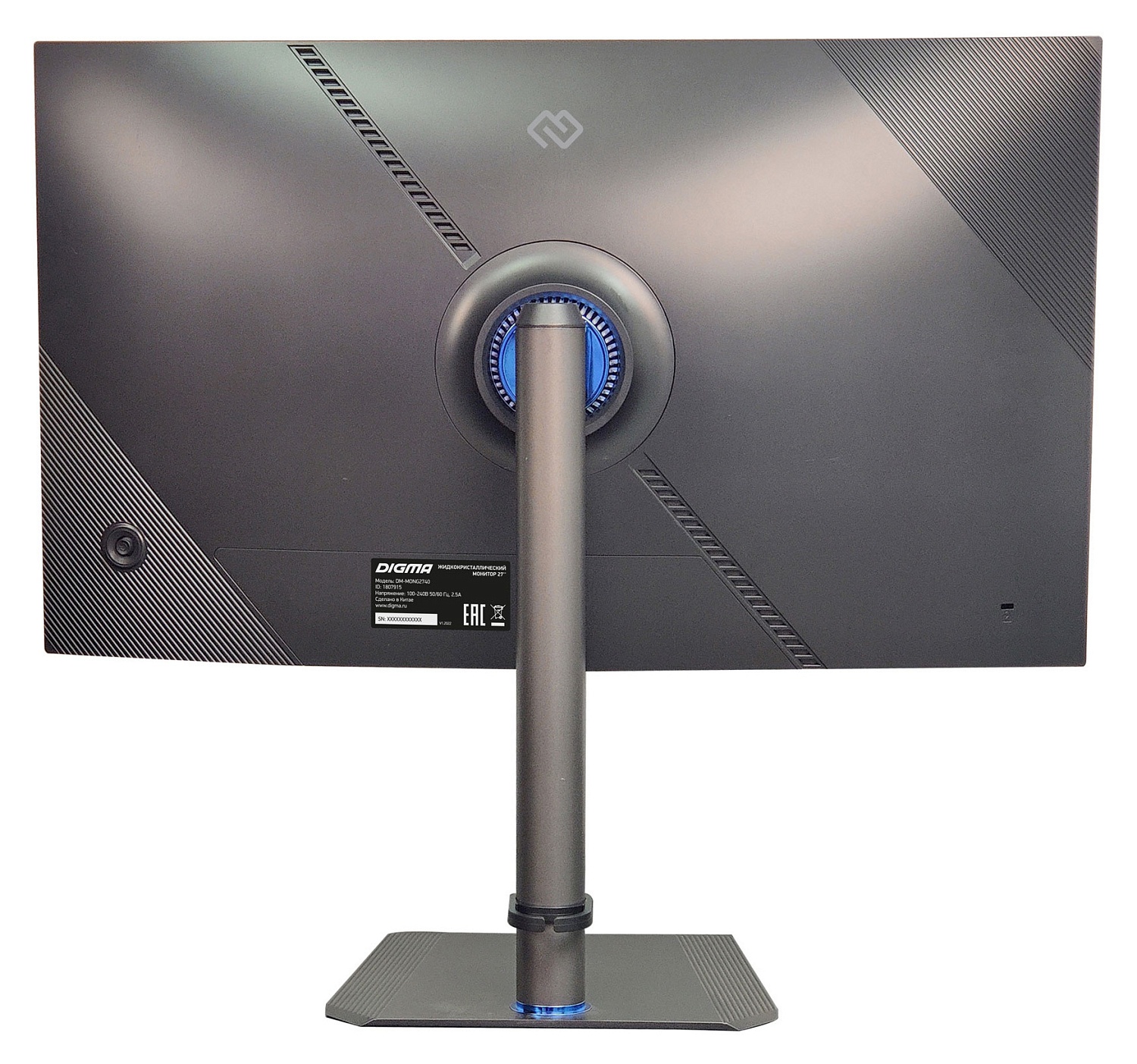 Монитор Digma 27" Gaming DM-MONG2740 темно-серый IPS LED 5ms 16:9 HDMI матовая HAS Piv 400cd 178гр/178гр 3840x2160 144Hz G-Sync DP 4K USB 7кг