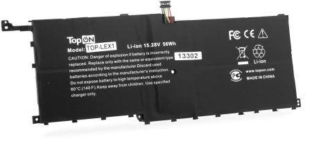 Батарея для ноутбука TopON TOP-LEX1 15.2V 3400mAh литиево-ионная (103336)