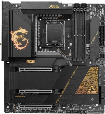 Материнская плата MSI MEG Z790 ACE LGA1700,4DDR5,3PCI-Ex16,5M.2,2USB3.2 Gen2x2, 7USB3.2 Gen2, 1USB3.2