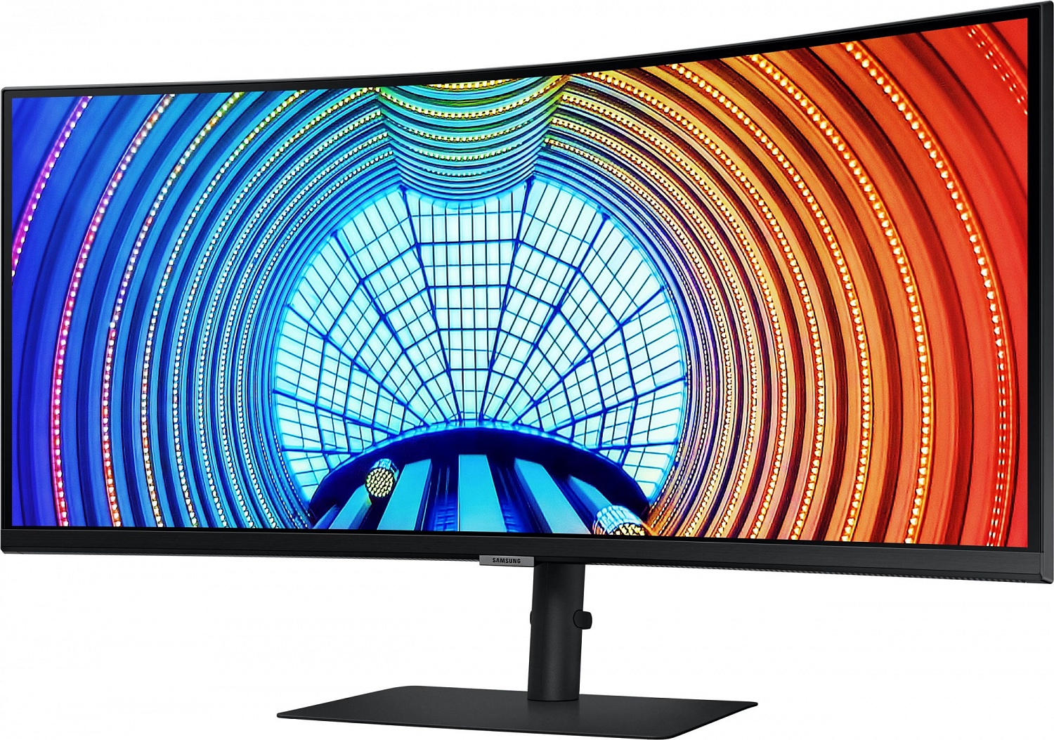 Монитор Samsung 34" LS34A650UBI черный VA LED 5ms 21:9 HDMI матовая HAS Piv 300cd 178гр/178гр 3440x1440 100Hz DP 2K USB 7.6кг