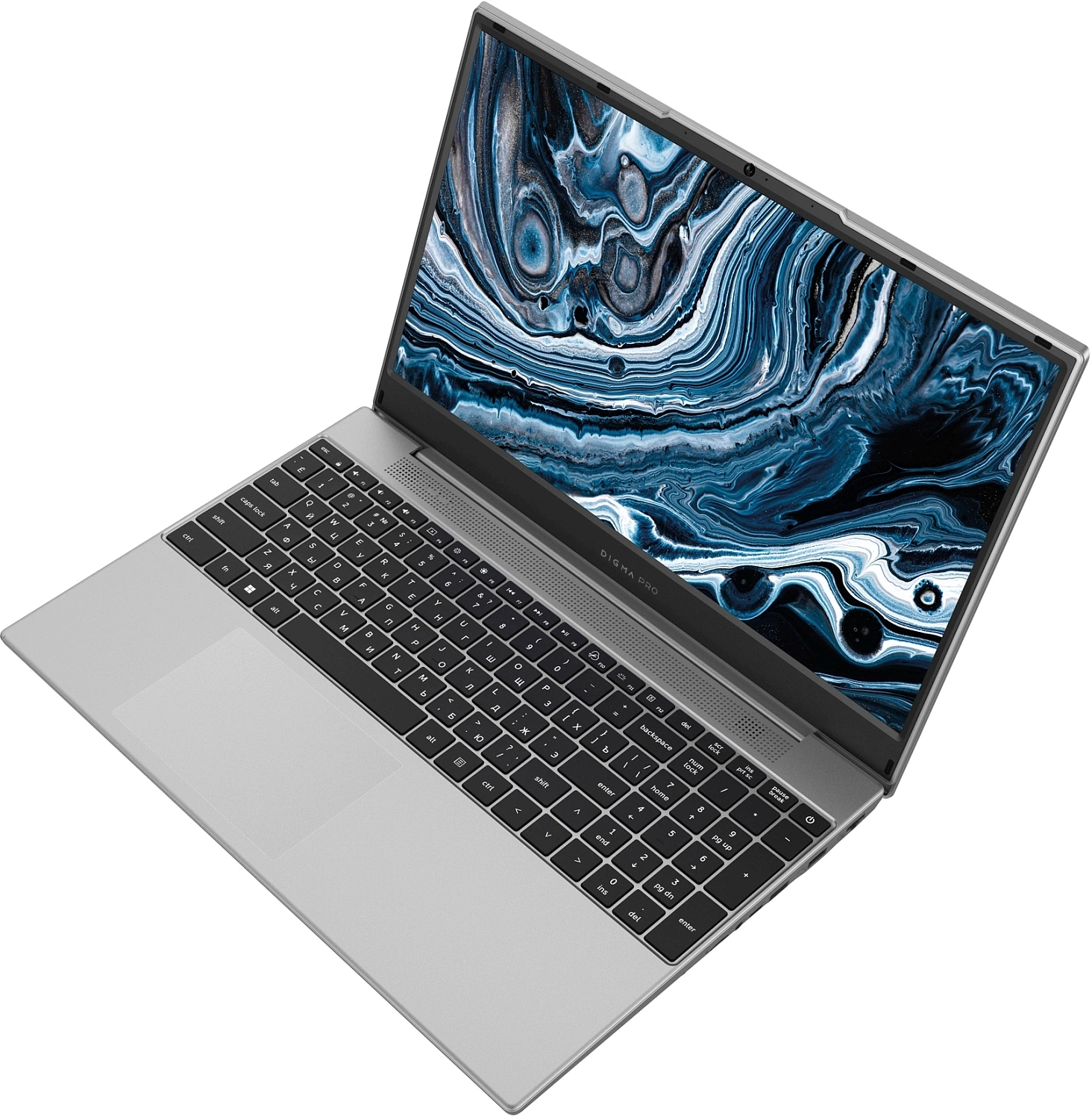 Ноутбук Digma Pro Breve Ryzen 5 7430U 16Gb SSD512Gb AMD Radeon 15.6" IPS FHD (1920x1080) Windows 11 Professional silver WiFi BT Cam 4500mAh