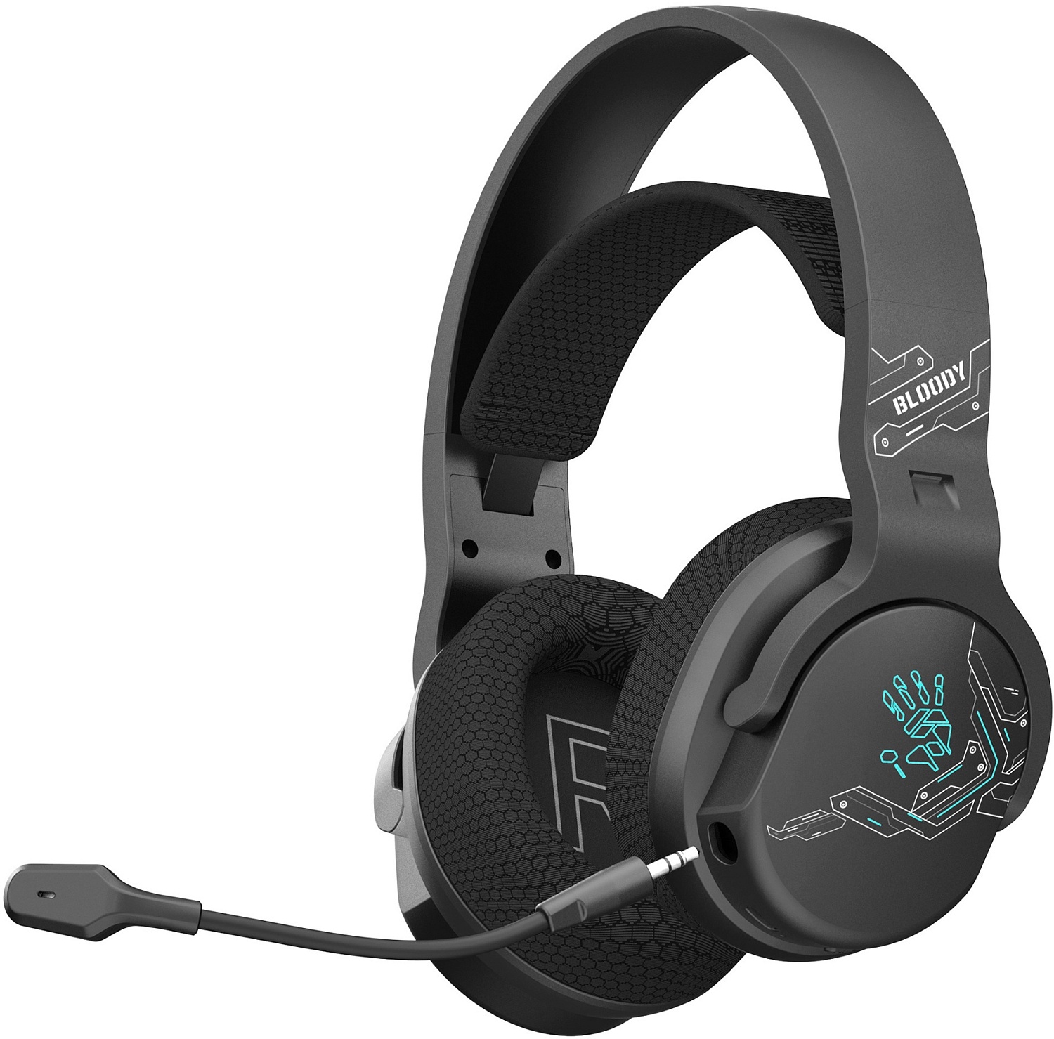 Наушники с микрофоном A4Tech Bloody GR370 черный мониторные BT оголовье (GR370)