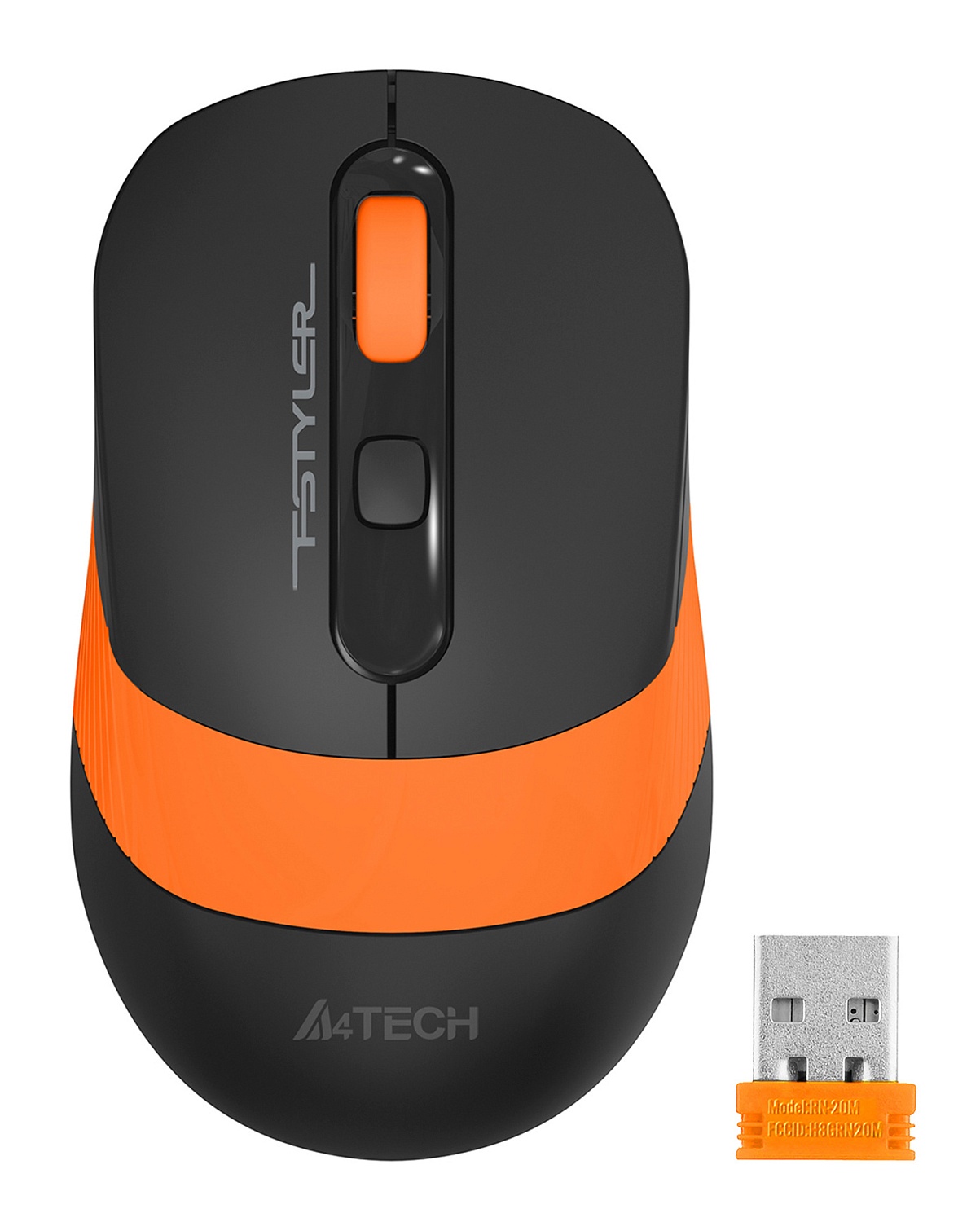 Мышь A4Tech Fstyler FG10 черный/оранжевый оптическая (2000dpi) беспроводная USB (4but) Мышь A4Tech Fstyler FG10 черный/оранжевый оптическая (2000dpi) беспроводная USB (4but)