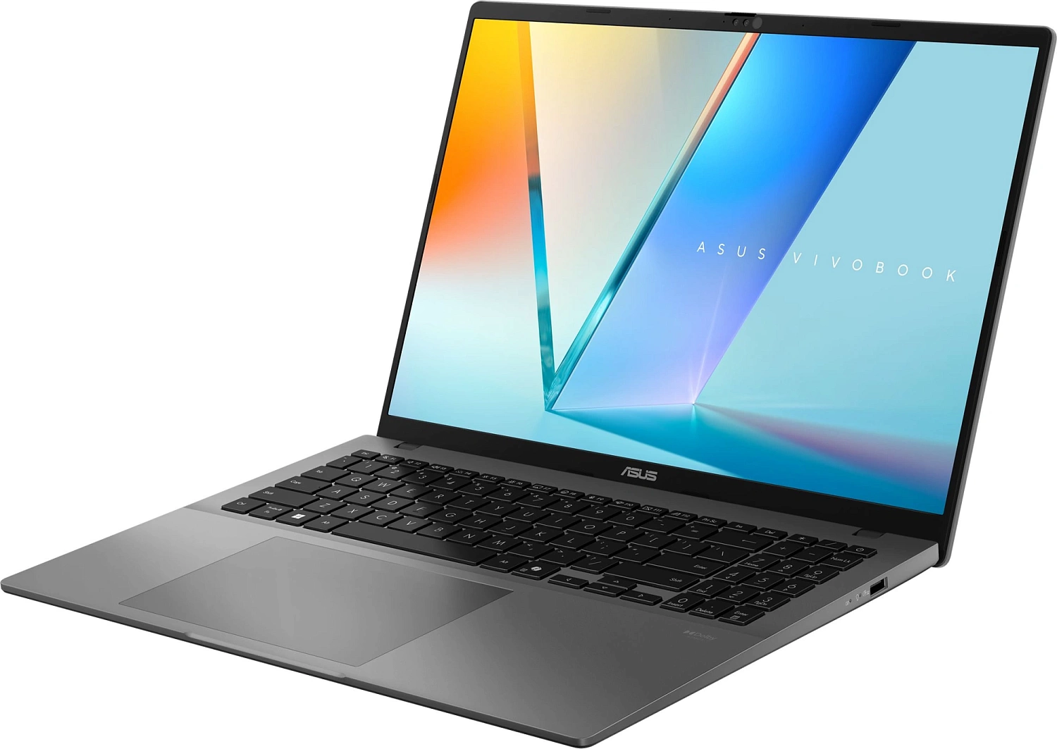 Ноутбук Asus VivoBook S16 S3607QA-SH062W Snapdragon X X1-26-100 16Gb SSD1Tb Qualcomm Adreno 16" OLED WUXGA (1920x1200) Windows 11 Home grey WiFi BT Cam (90NB16C2-M004J0)