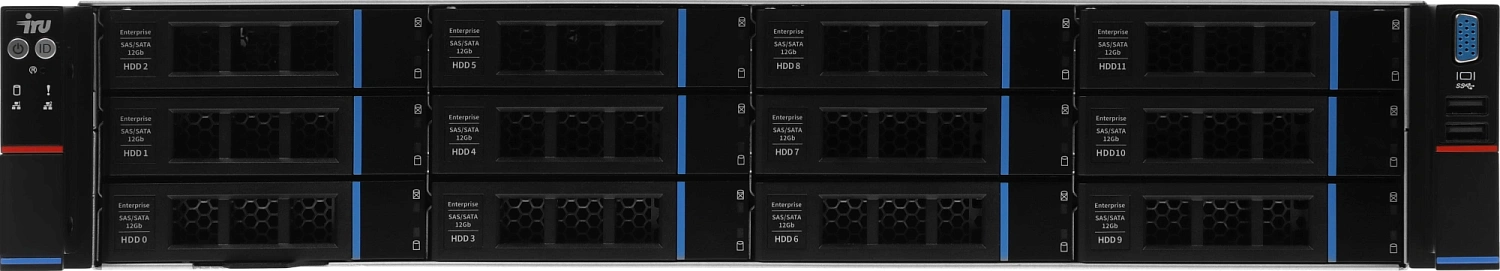 Сервер IRU Rock g2212ag3 2x7313 2x32Gb 9361-8I 2x1300W w/o OS (2153669)