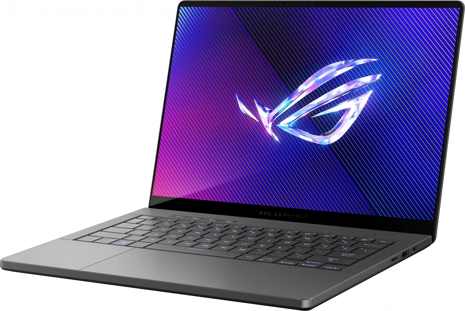 Ноутбук Asus ROG Zephyrus G14 GA403UV-QS186 Ryzen 7 8845HS 16Gb SSD1Tb NVIDIA GeForce RTX4060 8Gb 14" OLED 3K (2880x1800) noOS grey WiFi BT Cam (90NR0I01-M00A00)