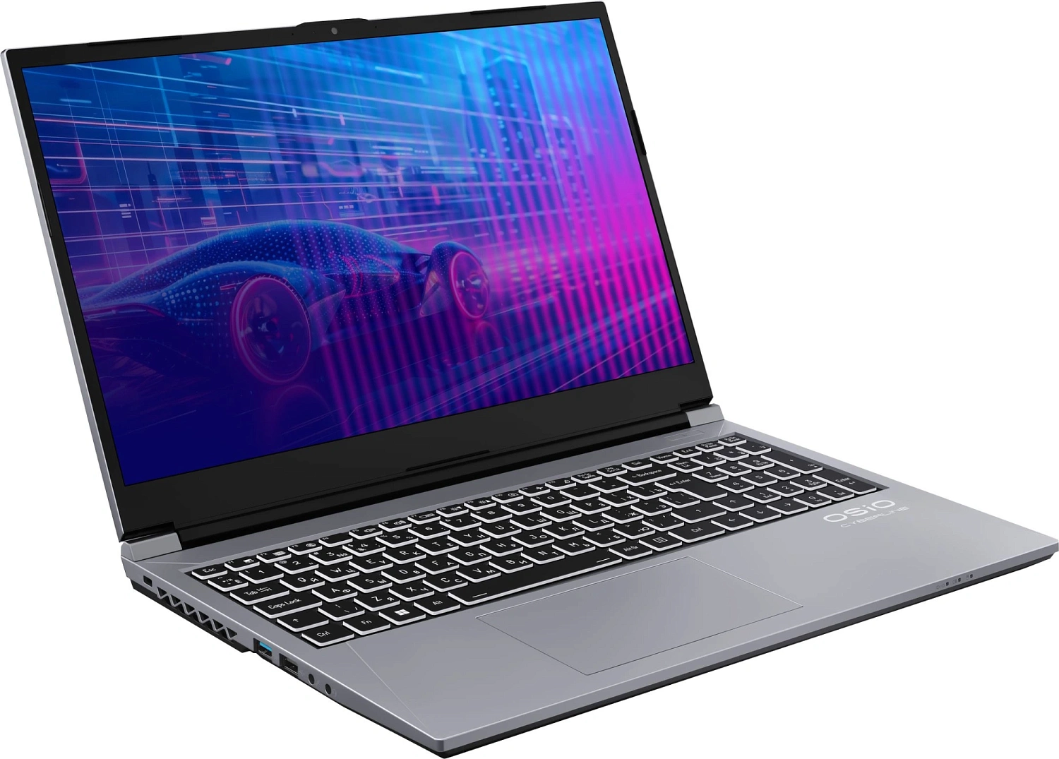 Ноутбук Osio CyberLine C150i-003 Core i5 12600H 16Gb SSD512Gb NVIDIA GeForce RTX4060 15.6" FHD (1920x1080) без ОС WiFi BT