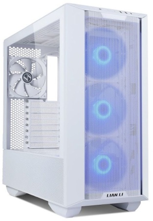 Корпус LIAN LI Lancool III RGB White, Medium Case: E-ATX (under 280mm), ATX, Micro-ATX, Mini-ITX, 2xUSB 3.0, 1xUSB Type C, 1xAudio, Included Fans: 3x140mm ARGB PWM (300~1650RPM), 1x140mm PWM (200~1800RPM)