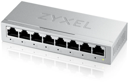 Коммутатор Коммутатор Zyxel GS-108B v5, 8 портов 1000 Мбит/с, настольный, металлический корпус